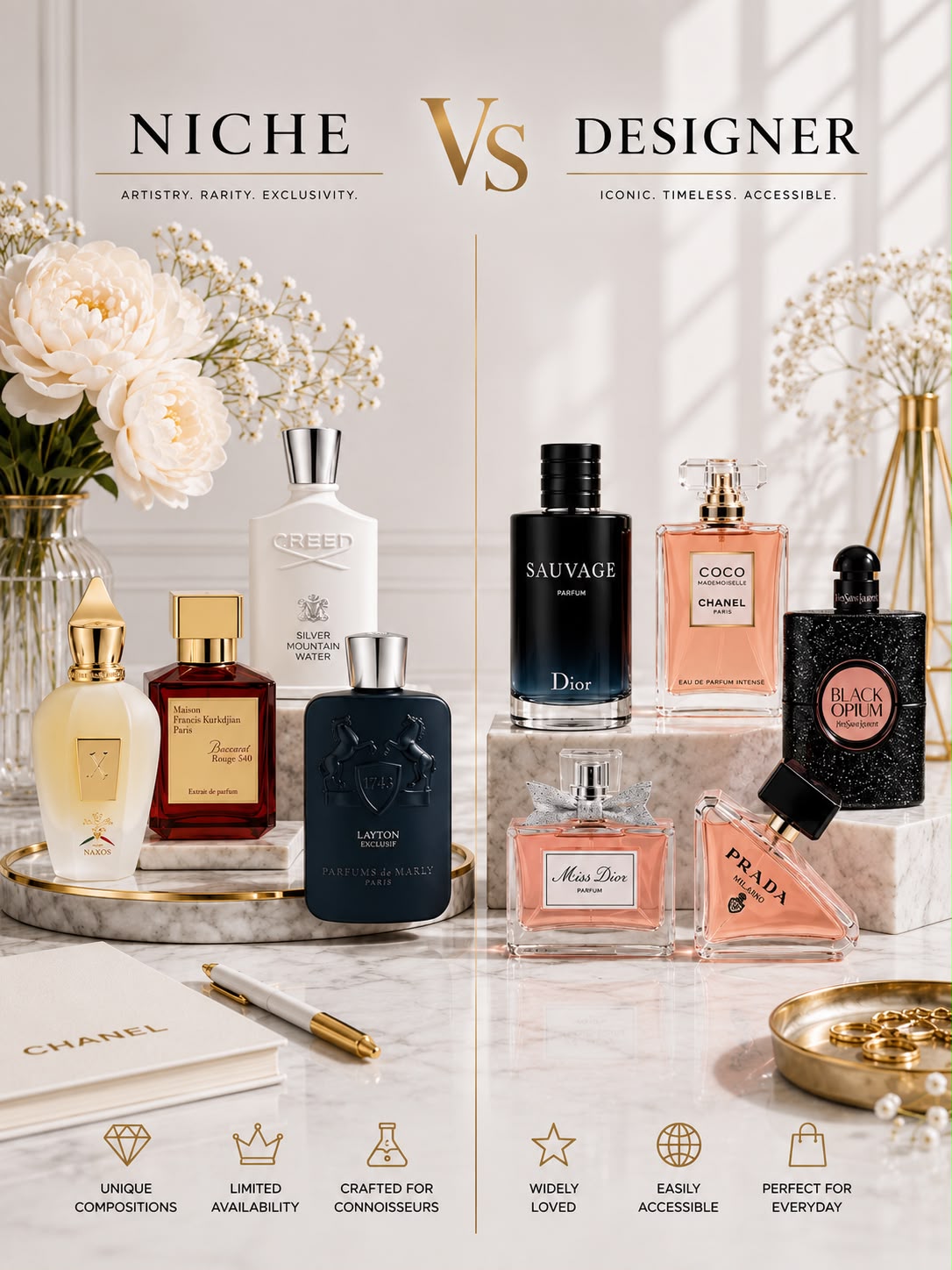 Niche vs. Designer Fragrances