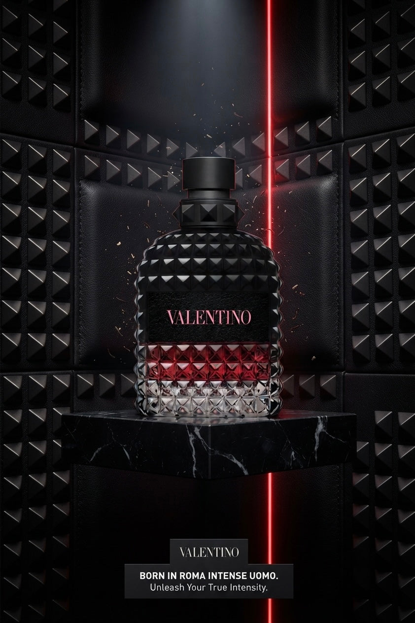 Uomo Born In Roma Intense Eau de Parfum by Valentino (3.4 fl. oz. / 100 ml Size)