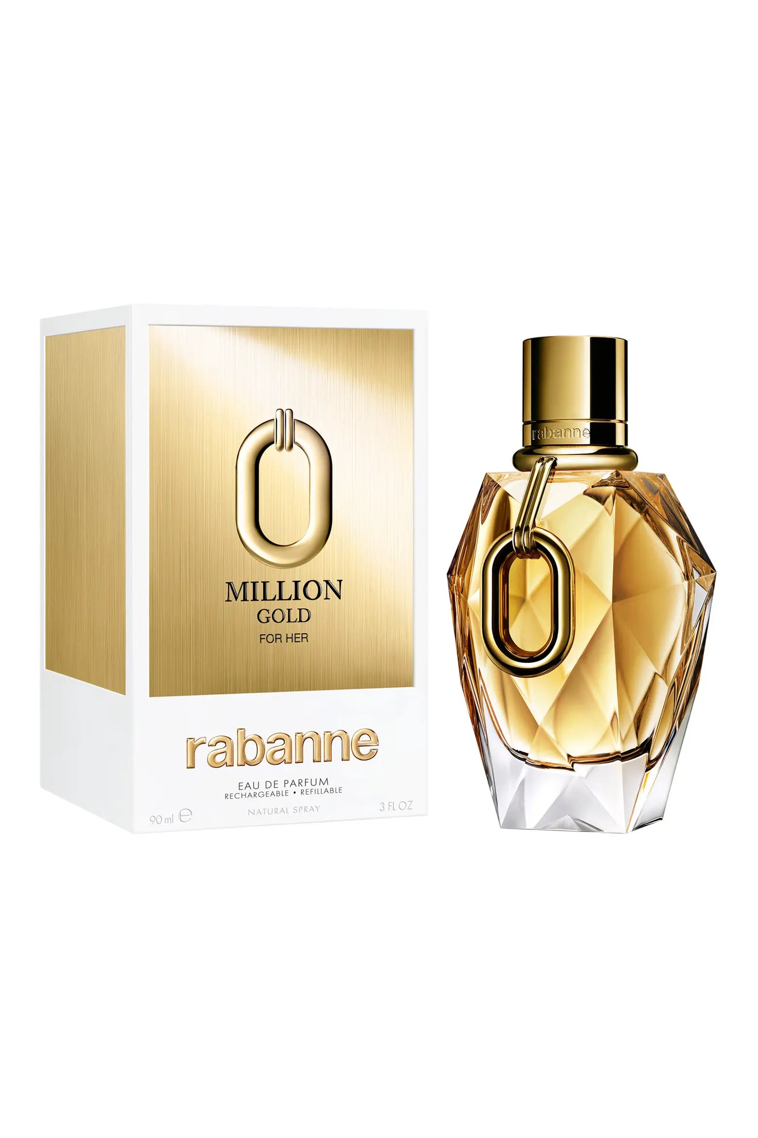 Million Gold for Her Eau de Parfum by Rabanne 3.0 oz. (90 ML)