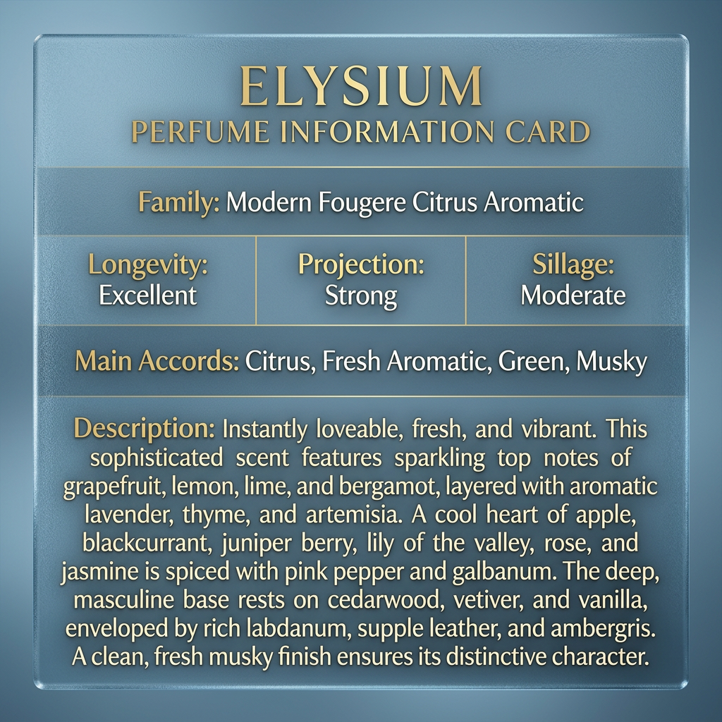 Roja Parfums l Elysium Pour Homme Parfum Cologne 100 ML (3.4 oz)