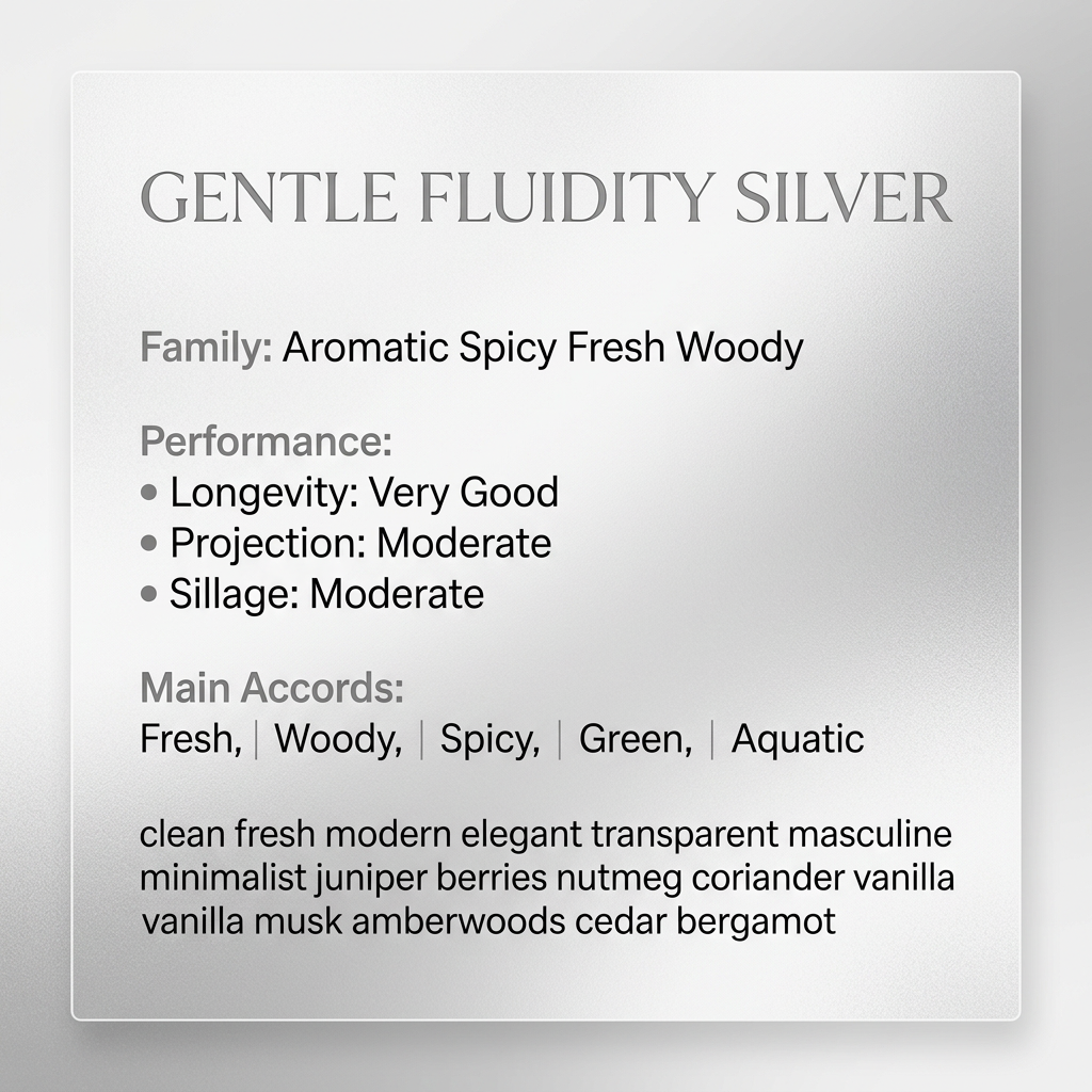 Maison Francis Kurkdjian l Gentle Fluidity Silver Eau de Parfum 70 ML (2.4 oz)