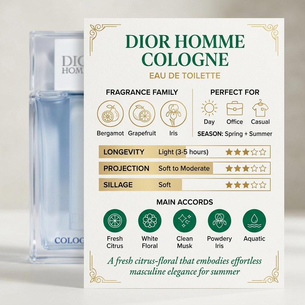 Dior l Dior Homme Cologne 125 ML (4.2 oz)