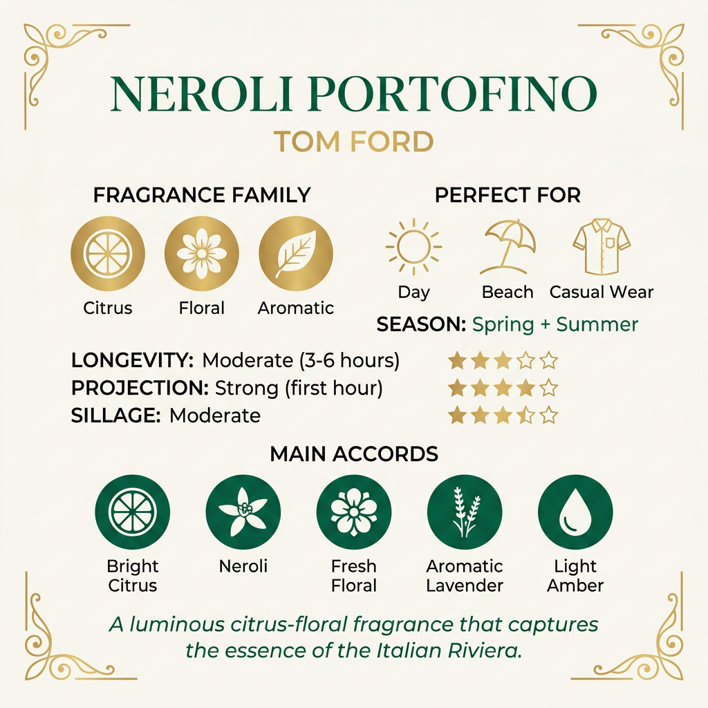 Tom Ford l  Neroli Portofino Eau de Parfum 100 ML (3.4 oz)