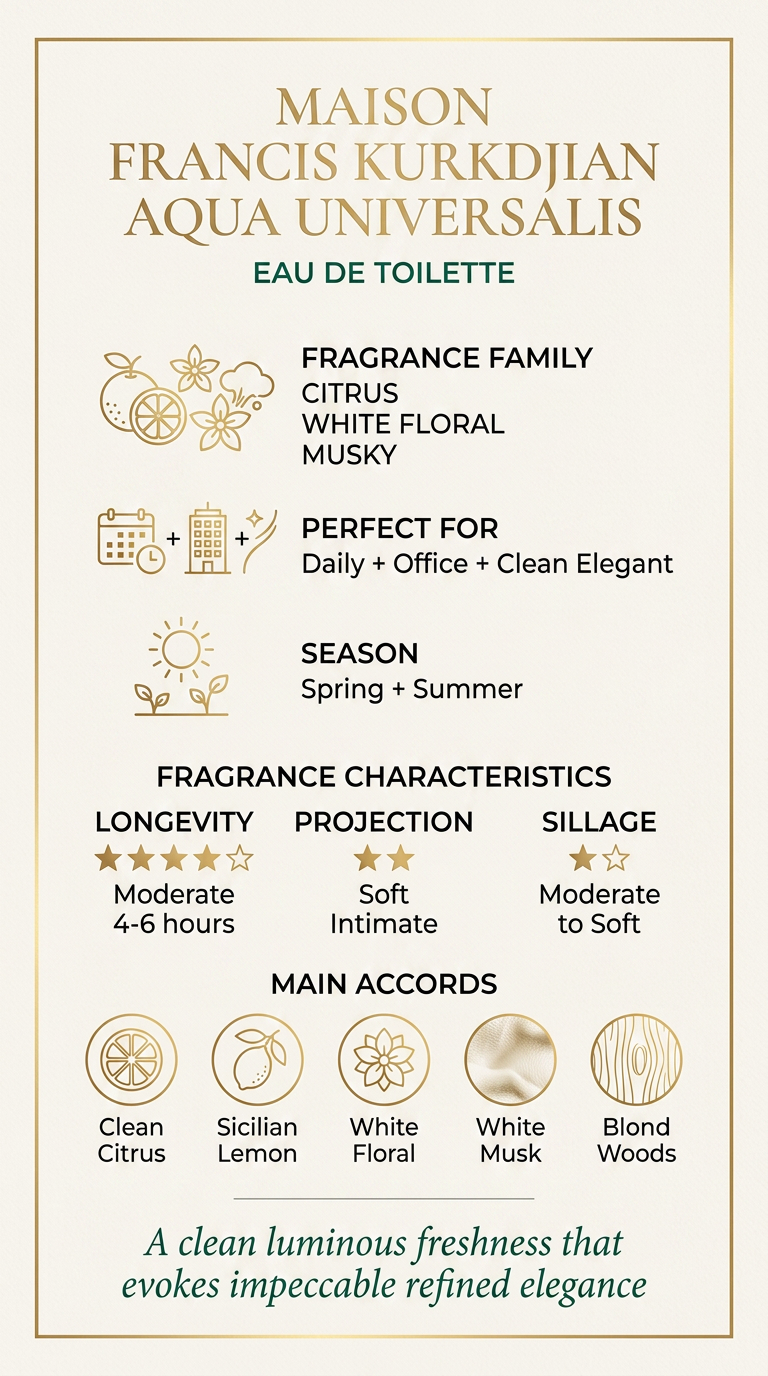 Aqua Universalis - Maison Francis Kurkdjian l Eau de Toilette 70 ML (2.4 oz)